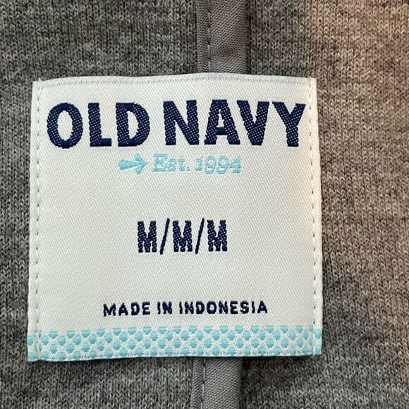 Old Navy Classic Ponte Knit Blazer Heather Gray Two Button Long Sleeves Cropped - Picture 5 of 6